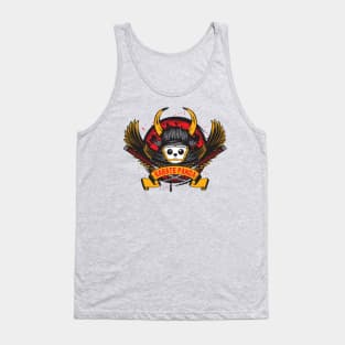 Karate Panda Samurai with Wings Tank Top